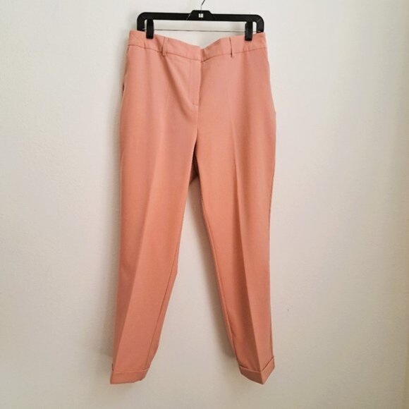 Larry Levine Dress Pants  Blush Pink Color Size 14 Great Condition - Picture 1 of 7